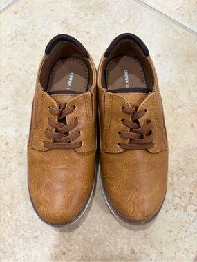 Crown Vintage Boy’s Cognac Brown Lace-Up Oxfords
